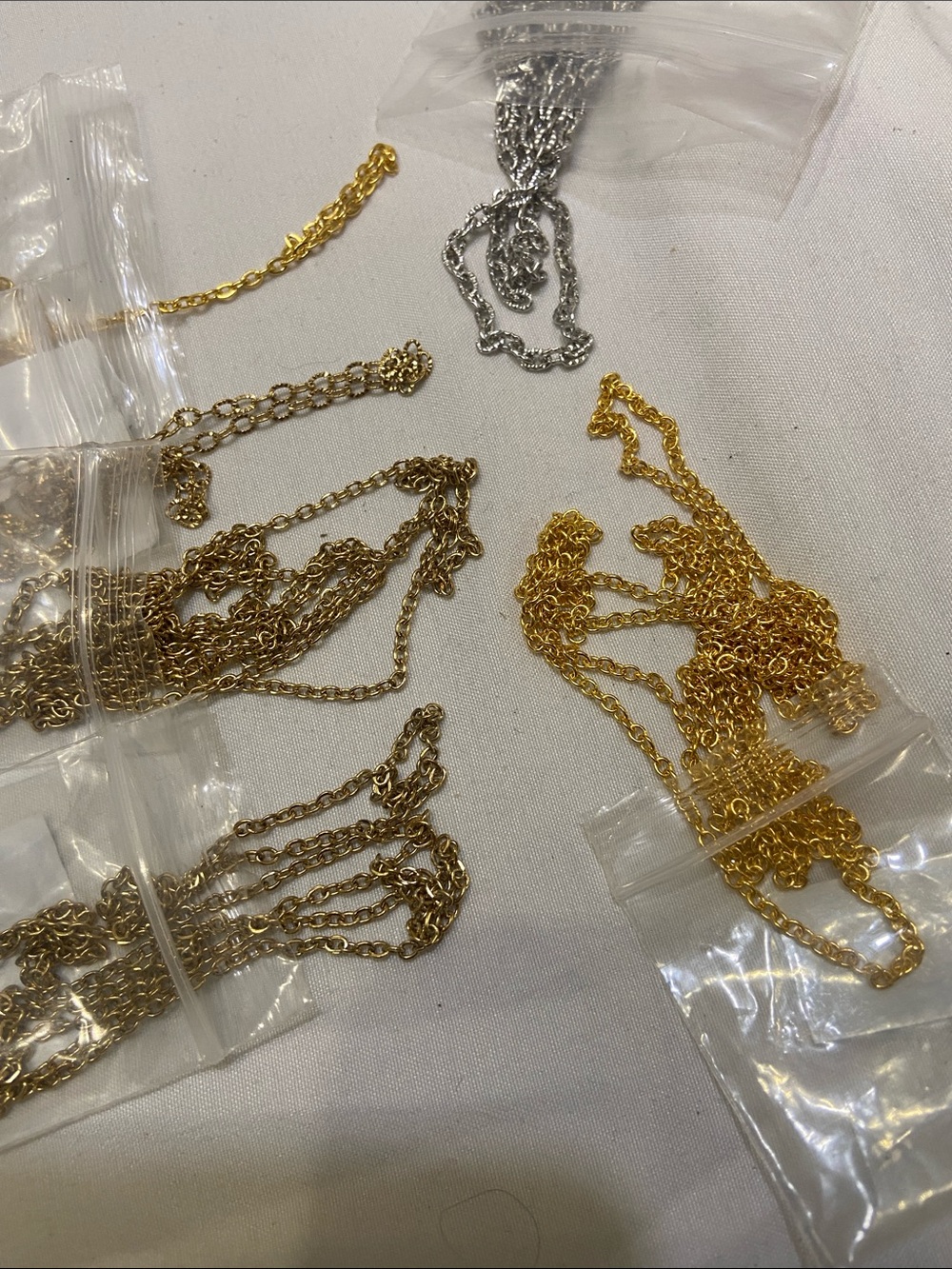 Gold and Silver Fine Chains For Jewelry Crafting